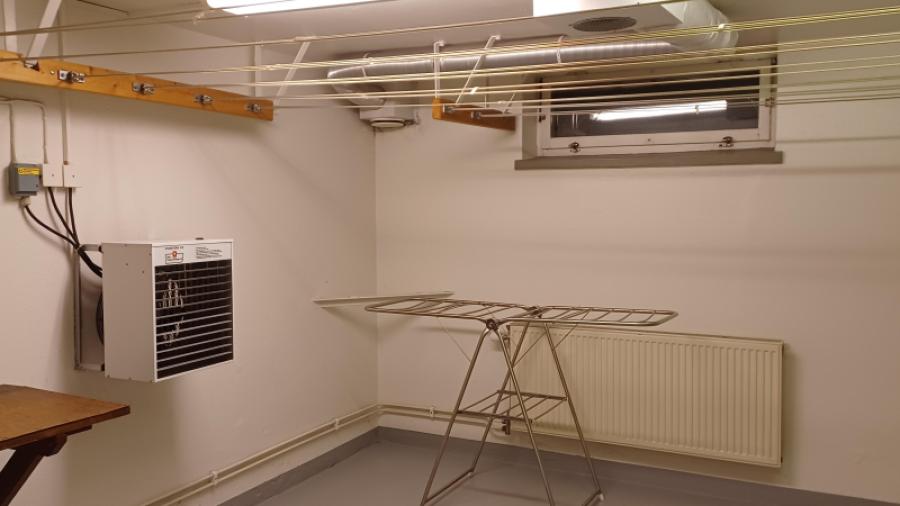 Torkrum med värmefläkt